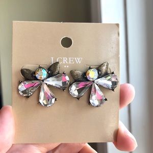 JCrew Angels Studs Crystal Earrings